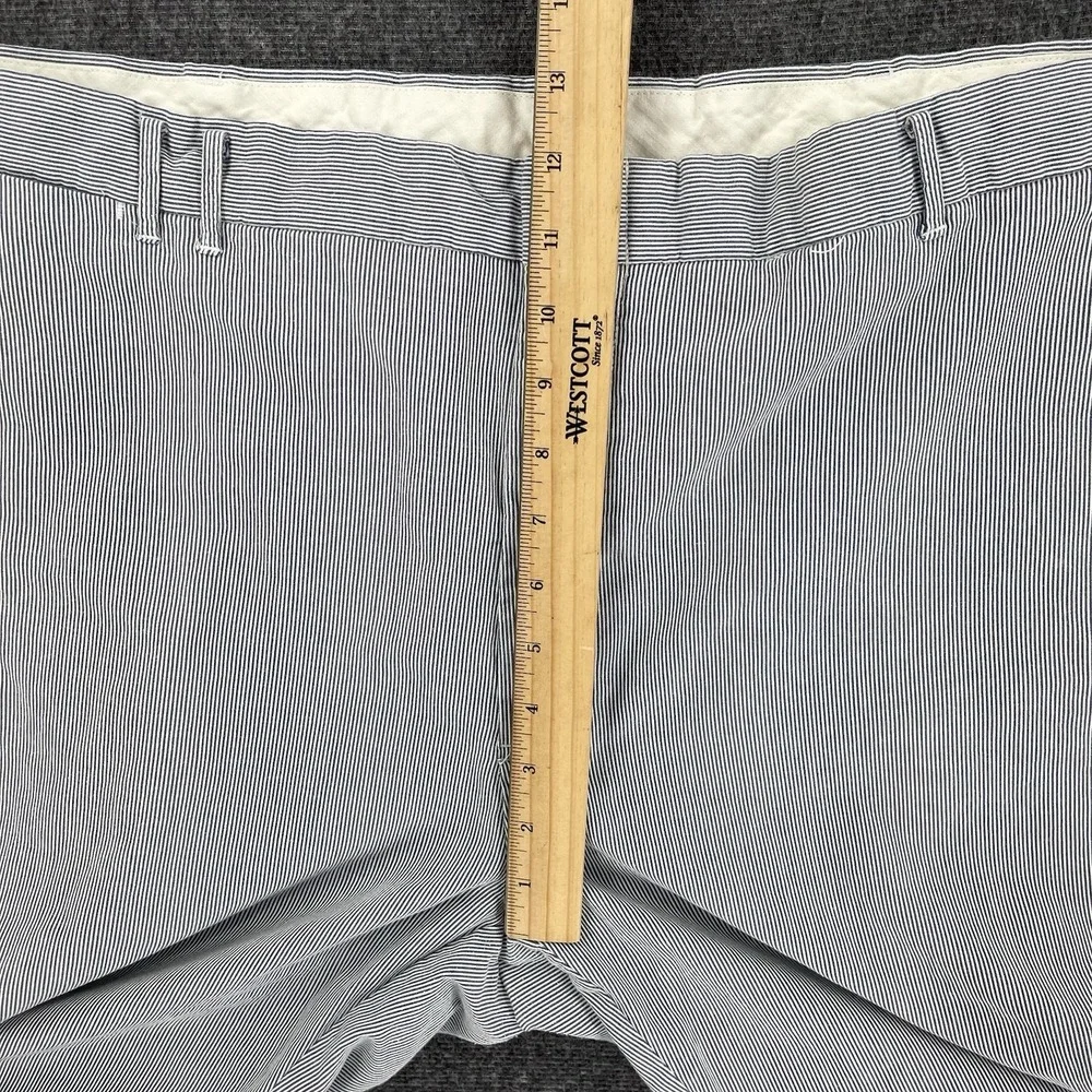 Vintage Polo Ralph Lauren Seersucker Shorts Mens 42 (Fits 40) Blue Stripe Preppy